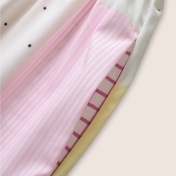 Bloomchic Colorblock Contrast Elastic Waist Cami Dress - Picture 5 of 7